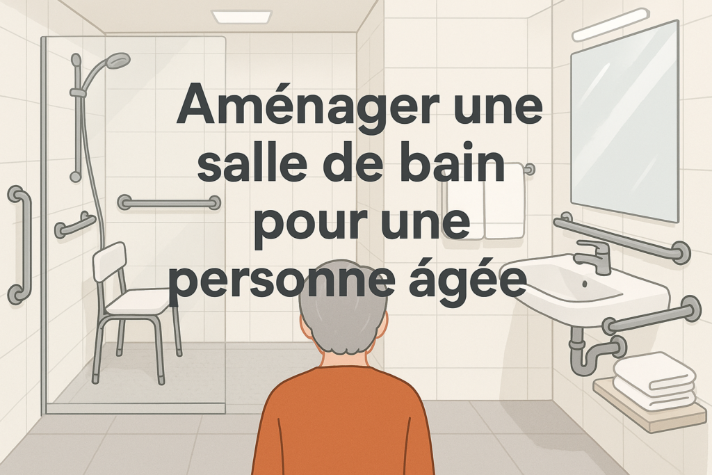 Aménagement salle de bain personnes âgées douche sécurité