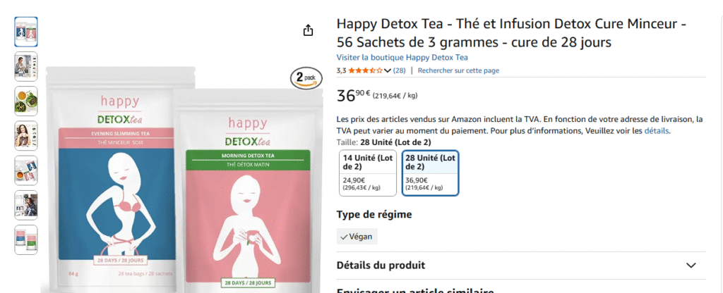 avis positifs sur le Happy Detox Tea