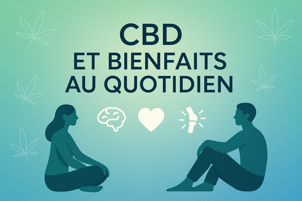Illustration des bienfaits du CBD sur le bien-être quotidien