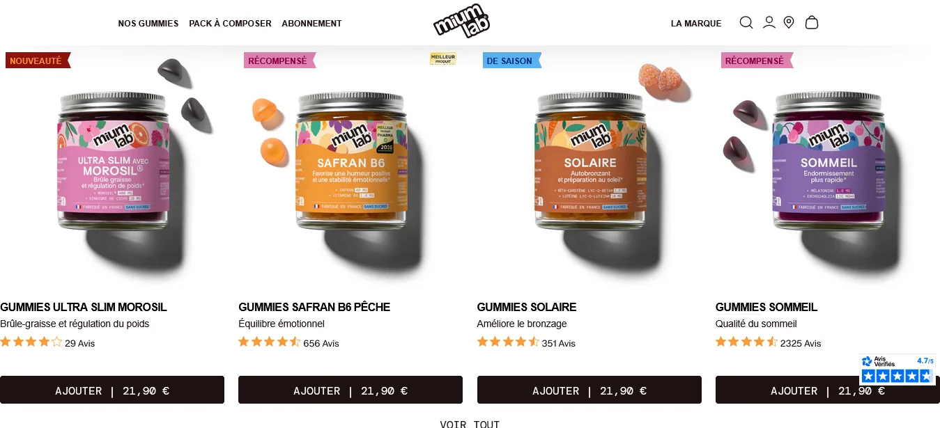 Mium Lab avis, analyse complète des retours clients et des gummies