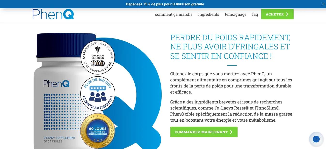 Phen q avis, analyse complète du brûleur de graisse et des retours clients