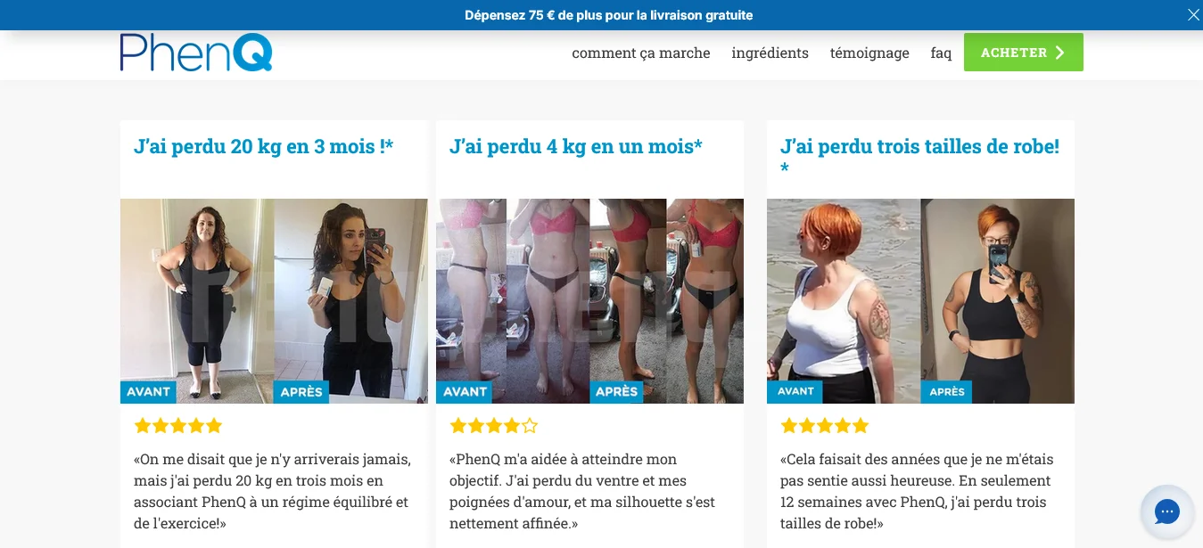 Phen q avis, analyse complète du brûleur de graisse et des retours clients