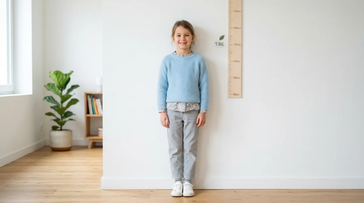 taille moyenne fille 9 ans